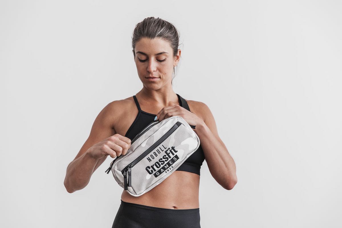 Nobull Crossfit® Games 2022 Crossbody Women's Bags White Camo | Australia (JY5034)